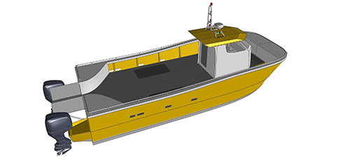 conception catamaran RIDER CS33