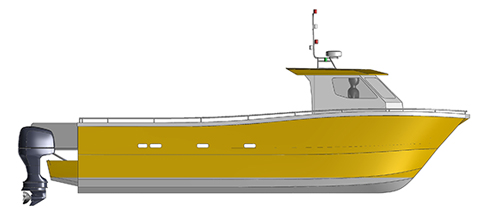 conception catamaran RIDER CS33