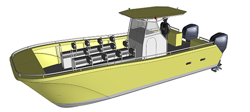 Bretagne conception catamaran RIDER CS28